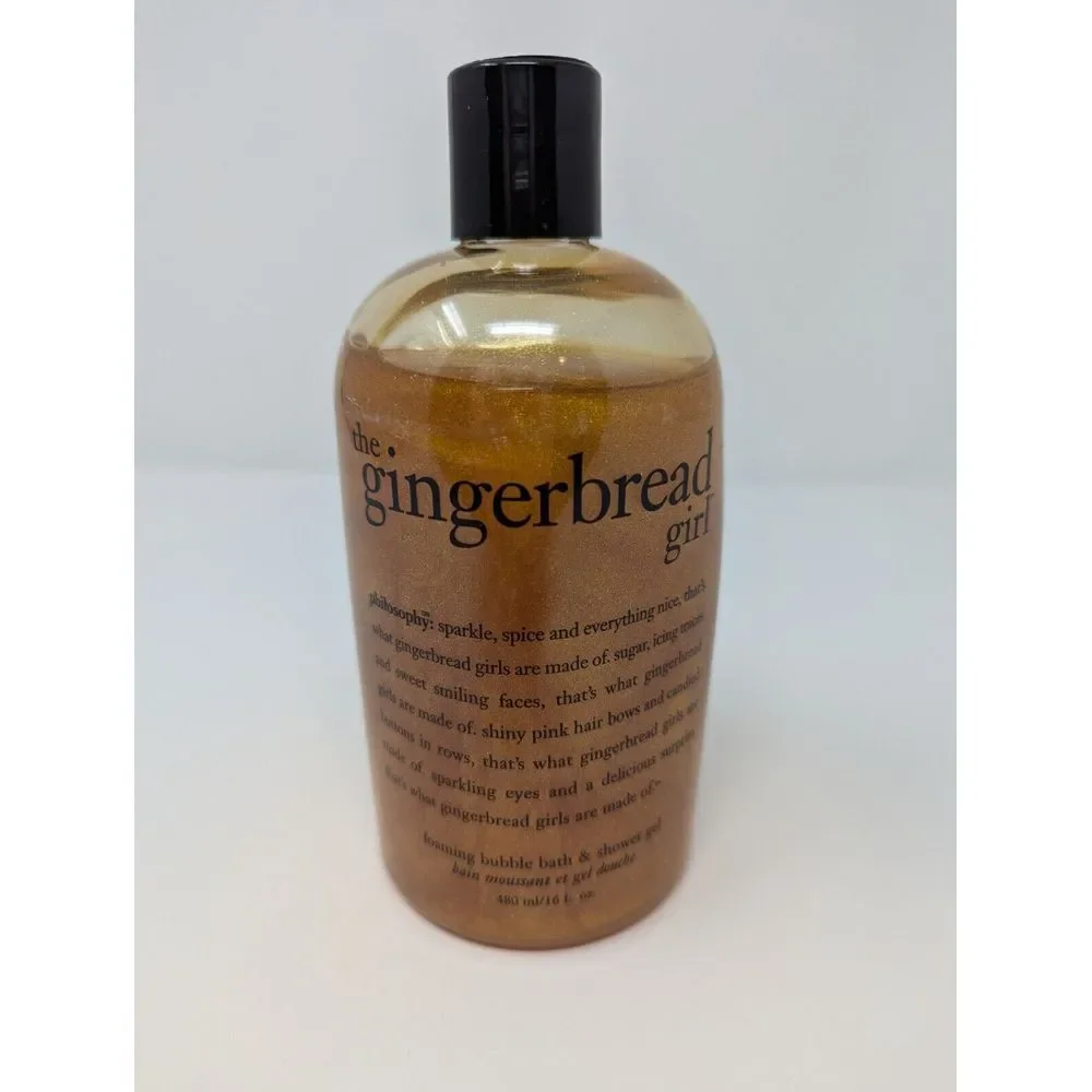 Philosophy The Gingerbread Girl‎ Foaming Bubble Bath & Shower Gel 16 Oz NEW NIB